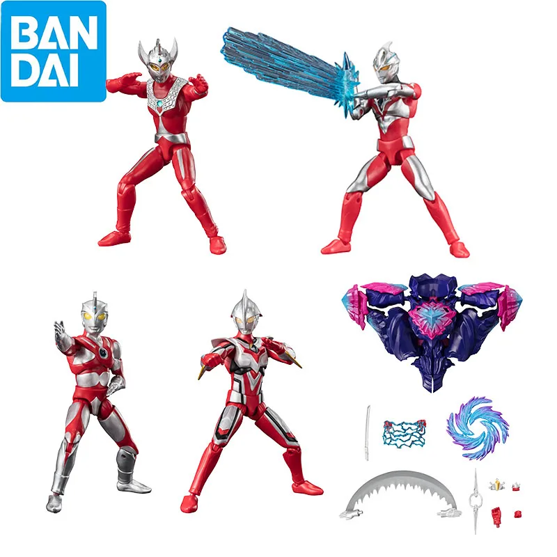 Bandai Genuine Ultraman Shokugan Toys Super Action Series 11 Anime Figures Arc Taro Ace Nexus Ultraman Model Decoration Gifts