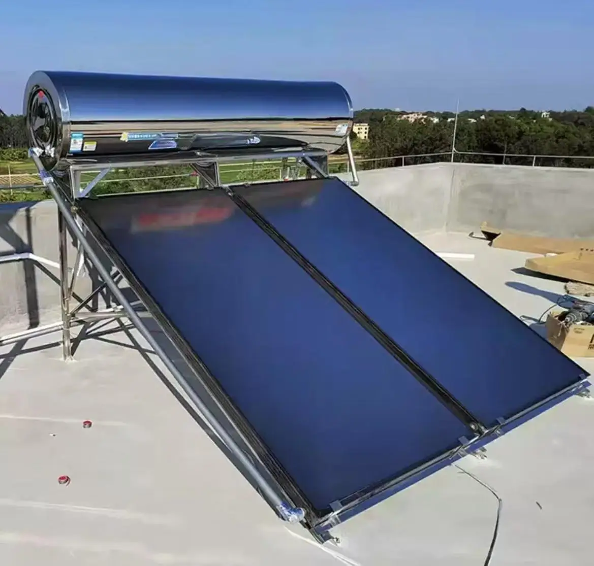 2026 200L Flat Plate Integrated Pressure Solar Water Heater for Home and Commercial Use Solar Collectorpromote sales