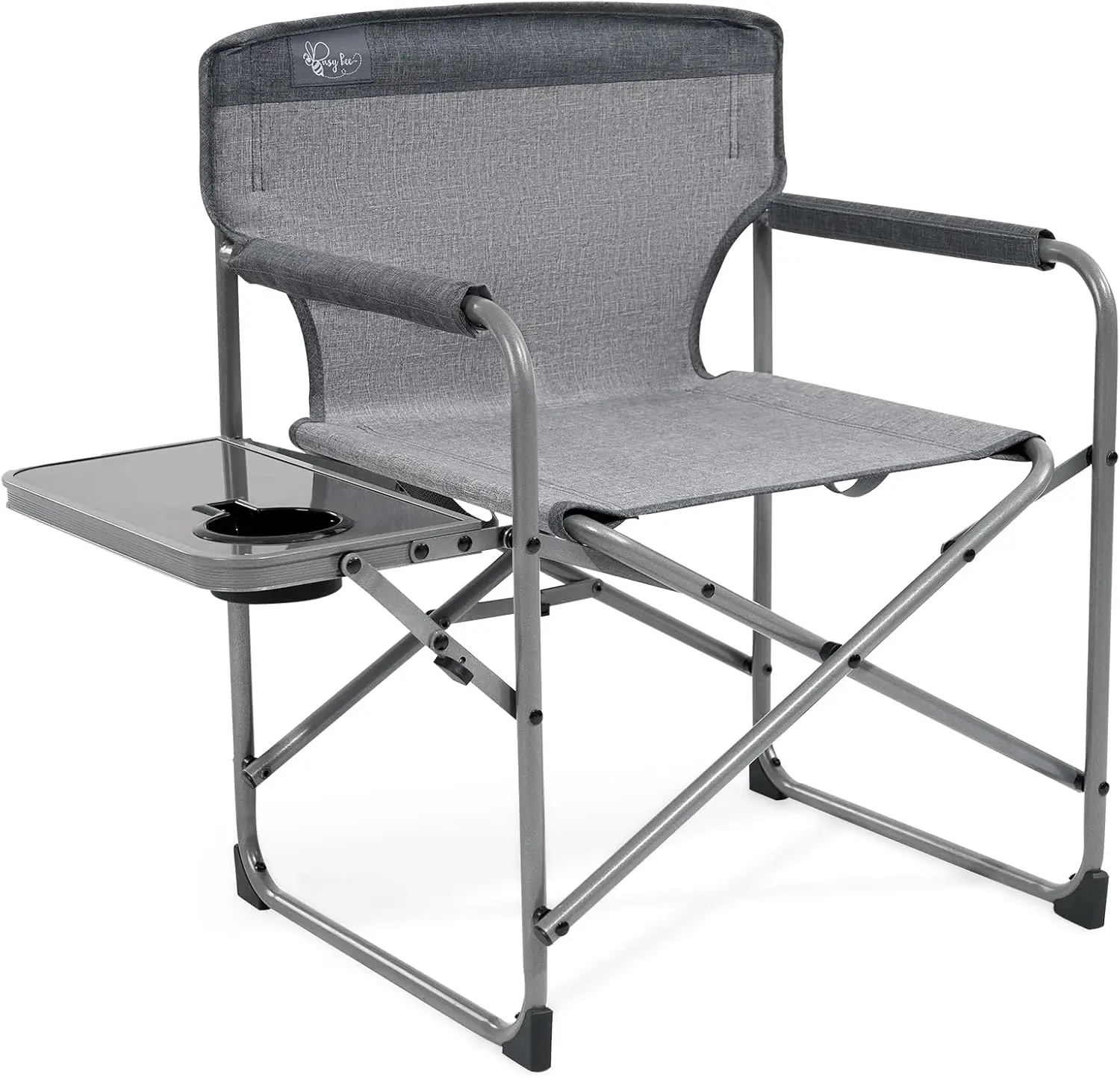 

Kids Camping Chair with Foldable Side Table, Lightweight Portable Beach Chair Supports 150 Lbs