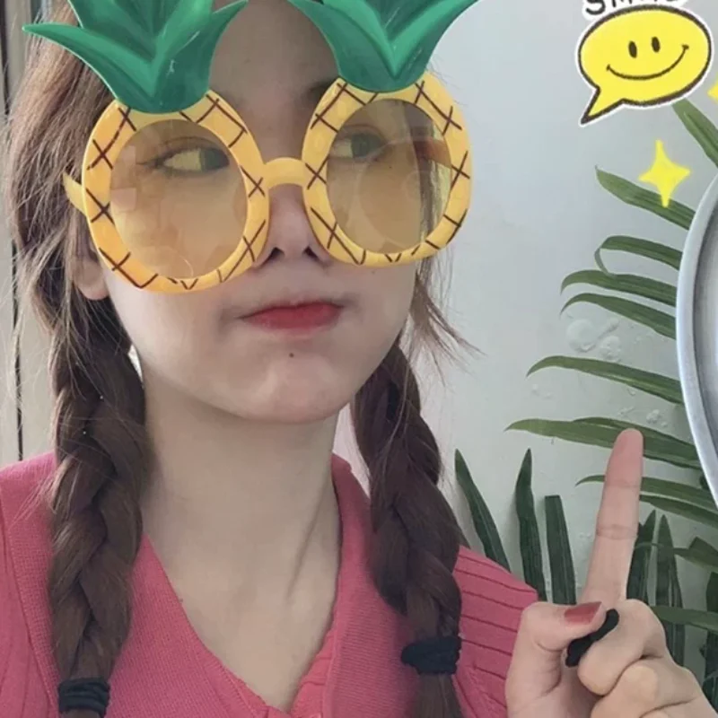 Funny Pineapple Fruit Series Glasses Crazy Sunglasses Novelty Costume Carnival Event Dance Party Performance Selfie Props