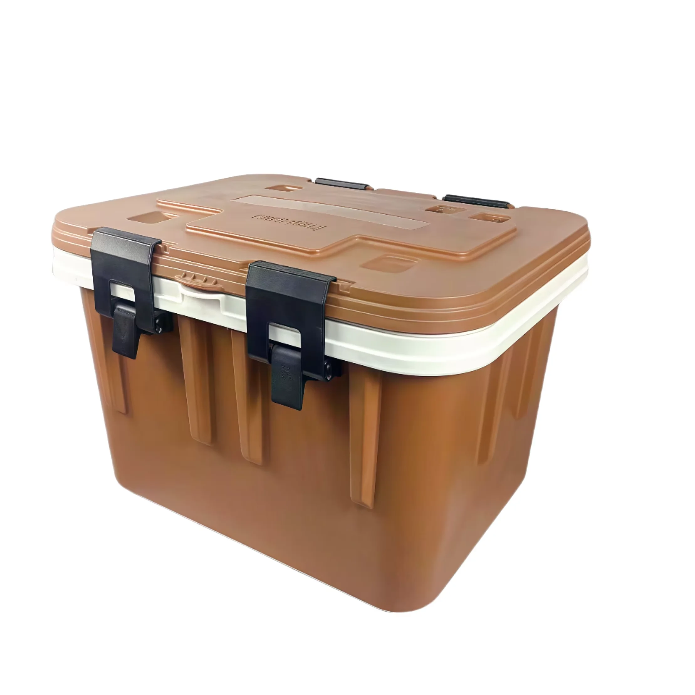 68L OEM مخصص PP حقن مصبوب قابلة لإعادة الاستخدام معزول صندوق تبريد لتسليم المواد الغذائية ، صندوق معزول