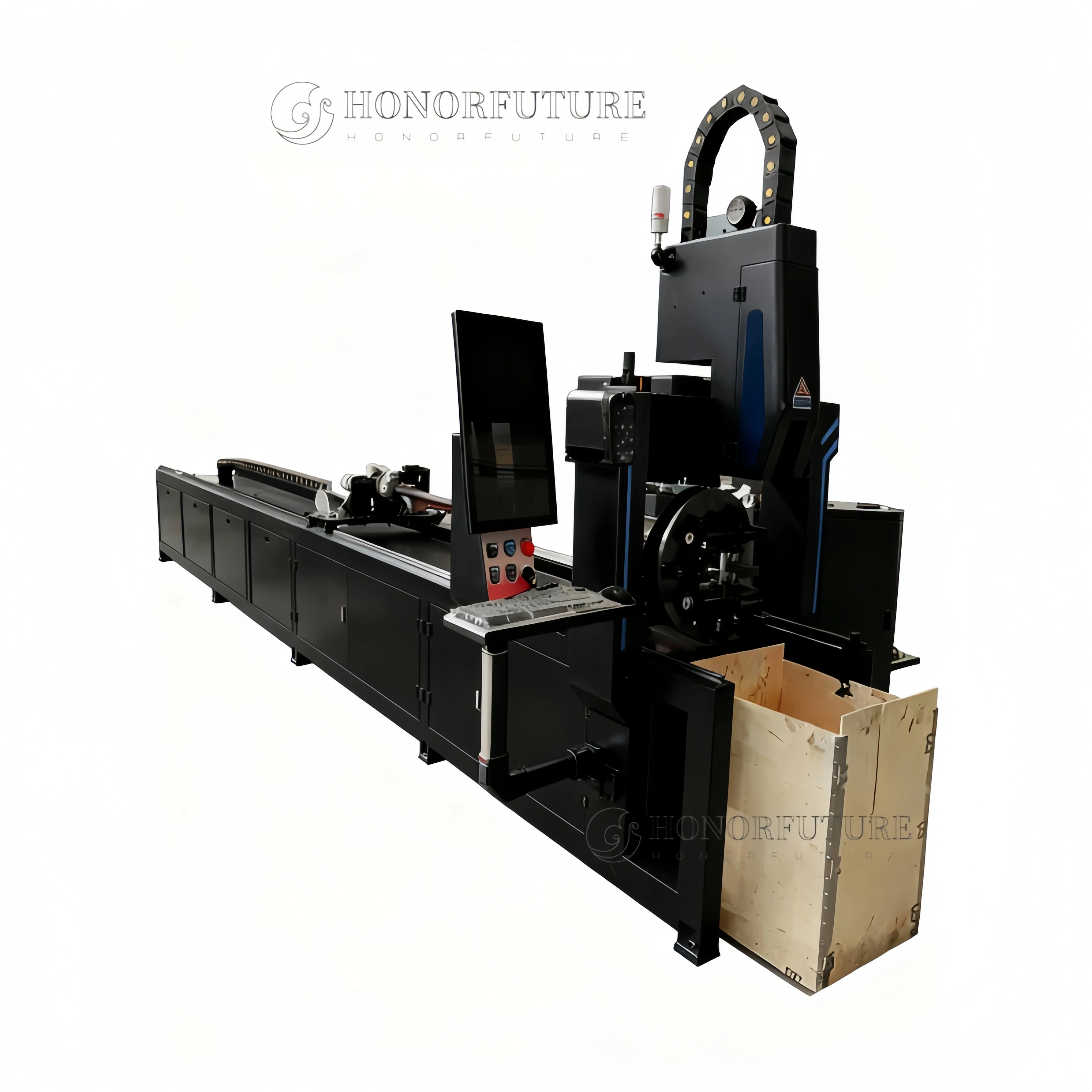 Metal Square Tube CNC Fiber Laser Cutting Machine 1.5kw-12kw 2kw 3kw Tube Pipe Laser Cutting Machine Laser Metal Cutter for Sale