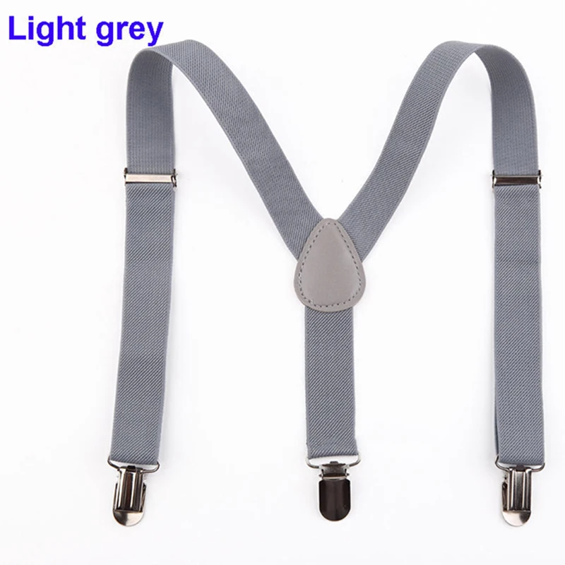 Black Adjustable Y Shape Elastic Suspenders Clip On Braces For Men Women Pants Trousers Clothing Accessories Fashion Belt