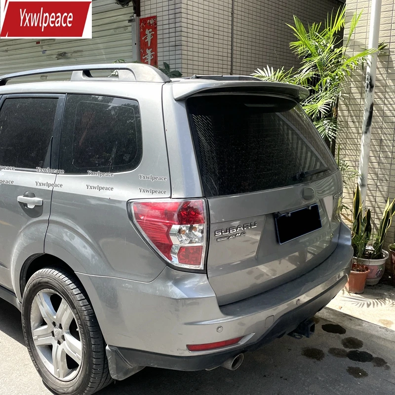 

For Subaru Forester Spoiler 2008 2009 2010 2011 2012 ABS Plastic Unpainted Primer Color Rear Roof SpoilerTrunk Lip Wing