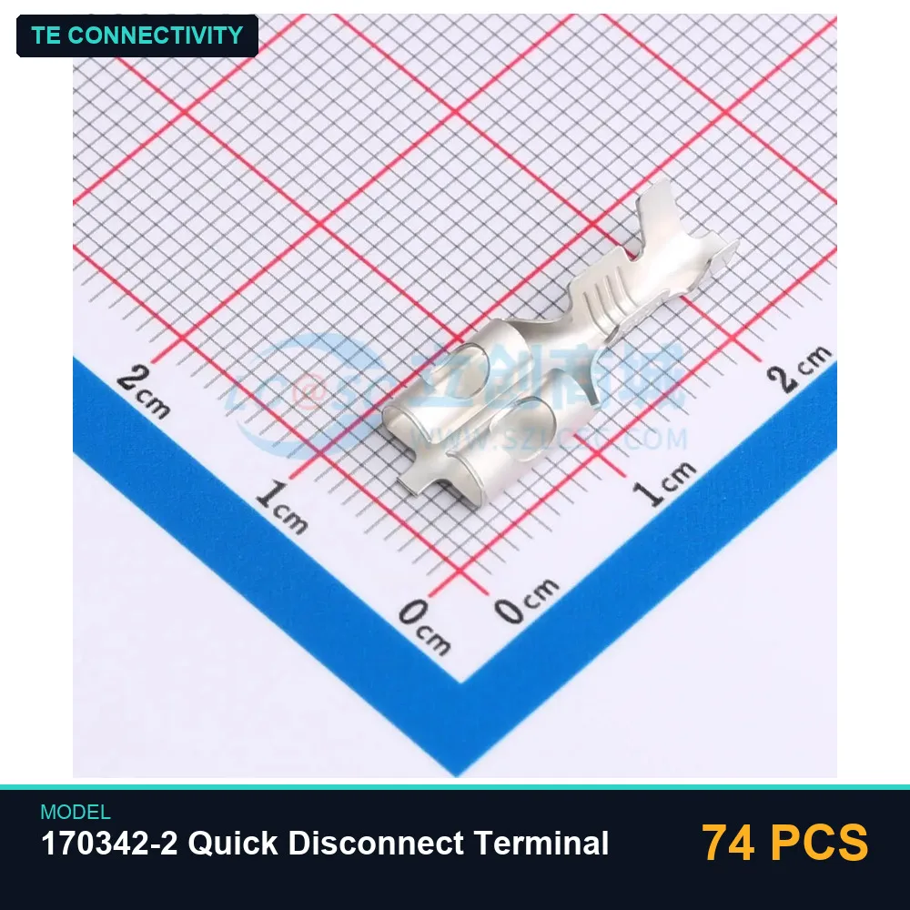 74 PCS TE Connectivity 170342-2 Quick Disconnect Terminal