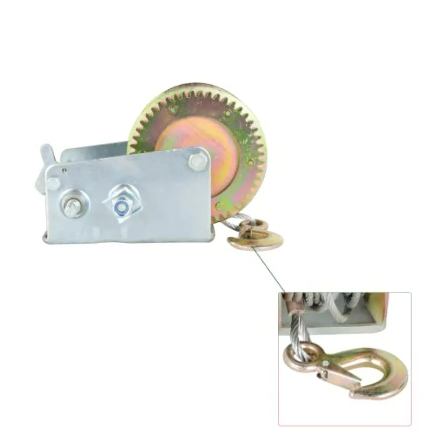 1 قطعة ونش اليد 3500LBS قارب ونش كابل كرنك ونش الثقيلة اليد ونش مع 33 قدم أسلاك الفولاذ ATV قارب مقطورة البحرية #5