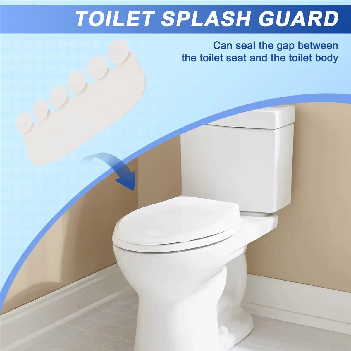L! DT792^Universal Pee Deflector for Toilet Seat with Toilet Lid Lifter, Toilet Splash Guard Prevents From Peeing Splash 2pack