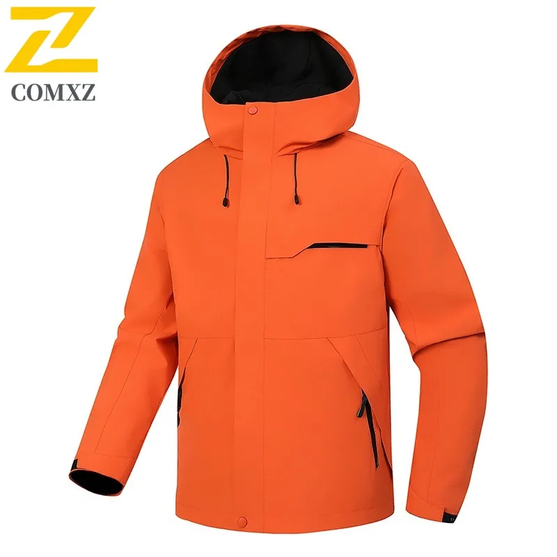 

COMXZ Outdoor Mountaineering Casual Mens Jacket Cold Resistant Coat Street Style Comfortable Lightweight Autumn Winter Outerwear