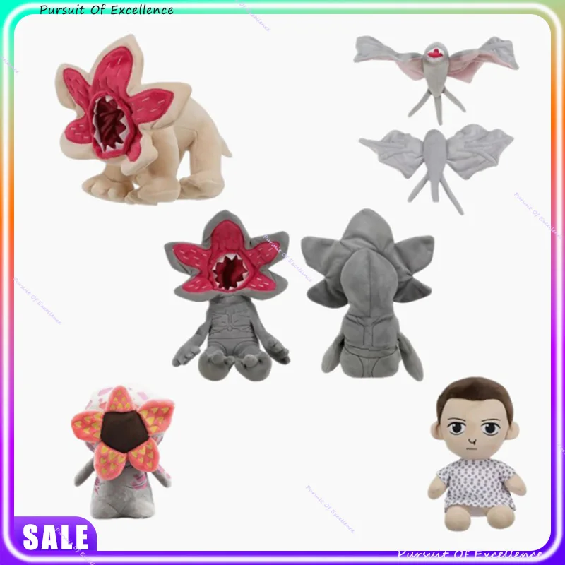 Pluszowe zabawki 35 cm, jedzące ludzi kwiaty, miękki materiał, figurki akcji - urocze Eleven i Demogorgon, wypchane lalki, prezenty na Boże Narodzenie i Nowy Rok