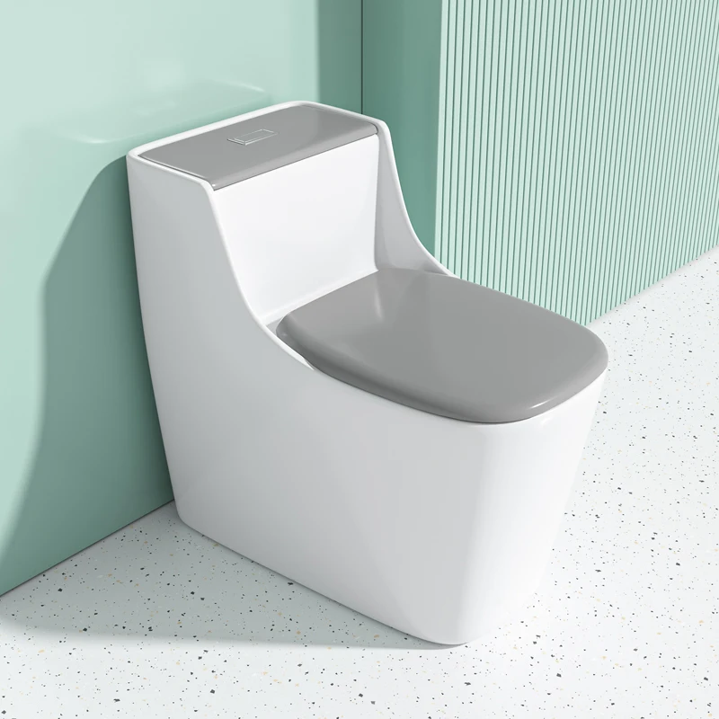 Color Bathroom Ceramic Sanitarios Inodoros Wc Floor Mounted  Toilet Bowl Siphon Flushing Commode One Piece Colour Toilet