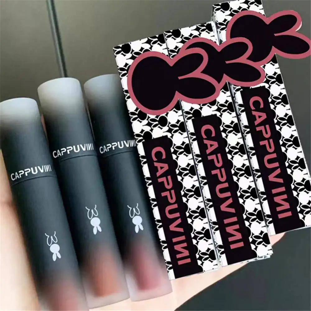 4 Farben seidig-glatte Lippen glasur Samt matt natürlich wasserdicht Lip gloss lang anhaltende nicht