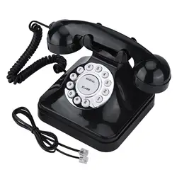 Vintage Retro Corded Telephones One-line Operation with Flash, Re-dial Function Landline Phone Home Multi Function Phone