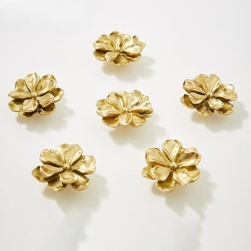 

НОВЫЕ твердые латунные ручки из сусального золота для шкафов и ящиков, креативные мебельные ручки, домашний декор, дверные ручки для гардероба