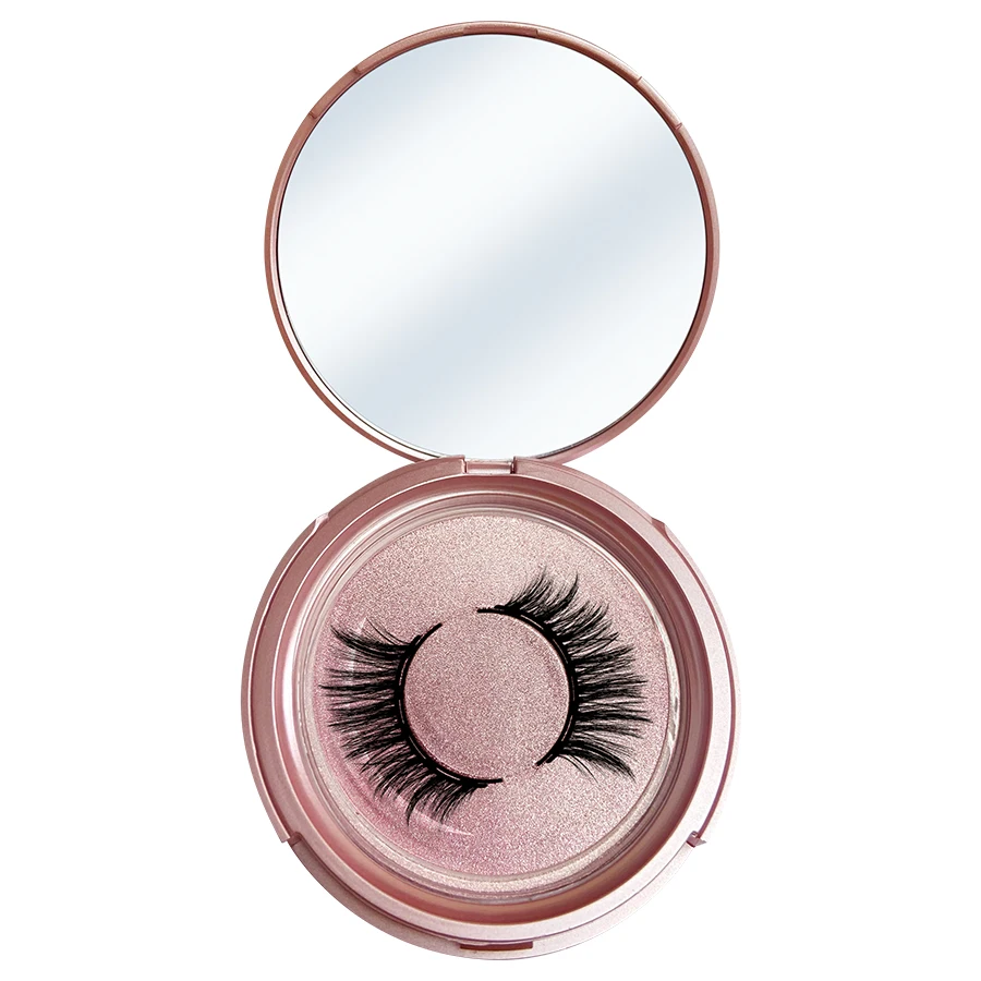 Kit de pestañas magnéticas y delineador de ojos, pestañas postizas magnéticas 3D reutilizables, 1 par