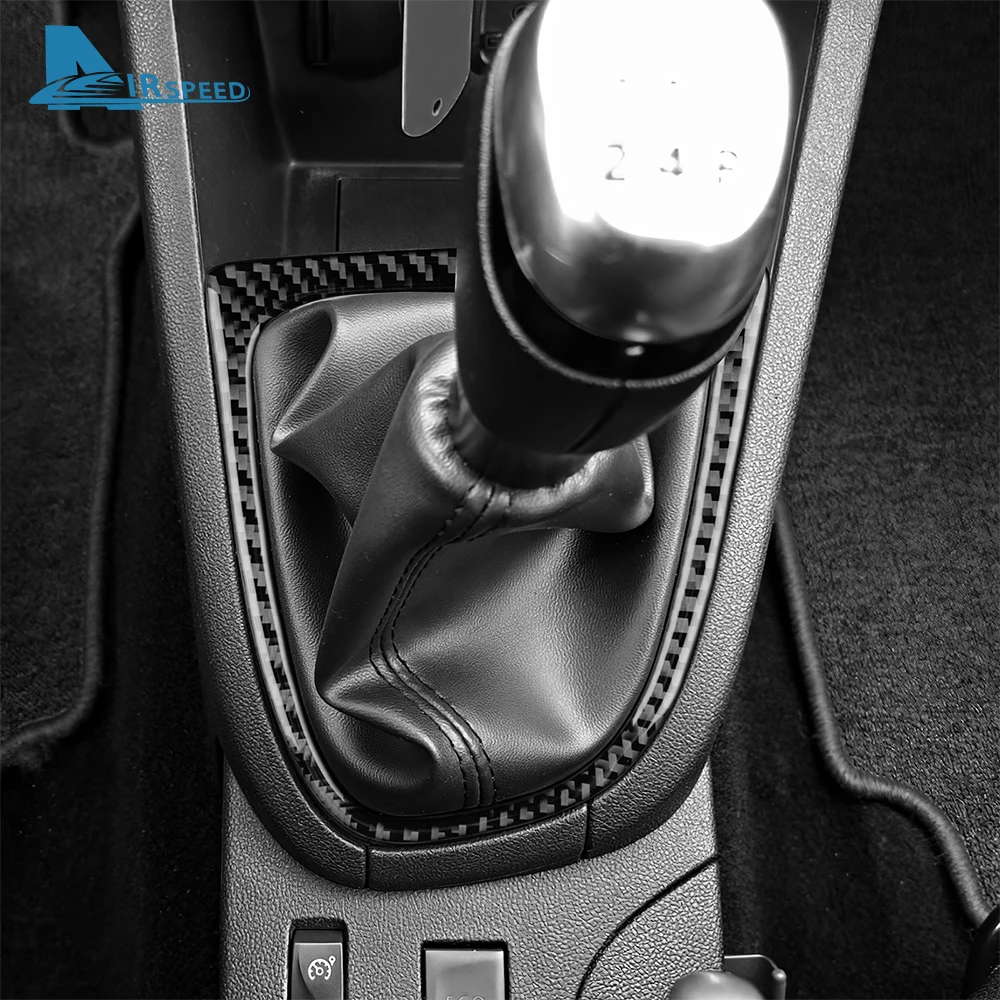 Real Soft Carbon Fiber Sticker For Renault Clio 4 2013 2014 2015 2016 2017 2018 LHD RHD Car Gear Outer Shift Frame Interior view 3