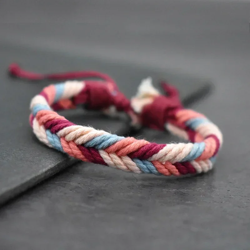 Tibetan Buddhist Bracelet Women Men Lucky Charm Adjustable Yoga Braided Rope Bracelets Friendship Jewelry