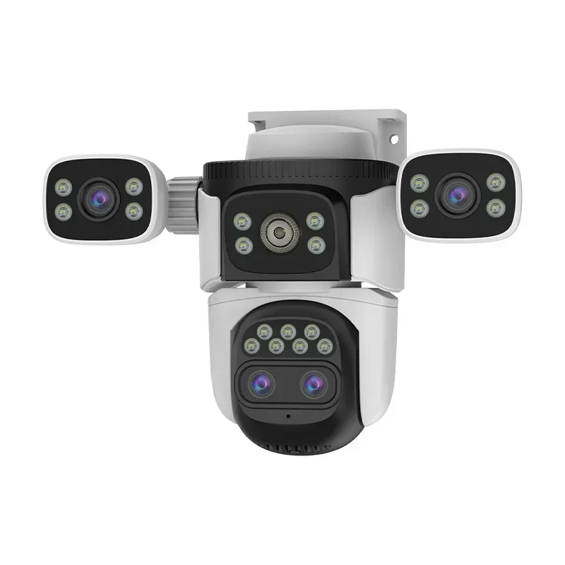 20MP 10K WiFi IP Camera Outdoor 10X Zoom CCTV Surveillance Cam Four Screen Auto Track Security Protection Waterproof Cameras