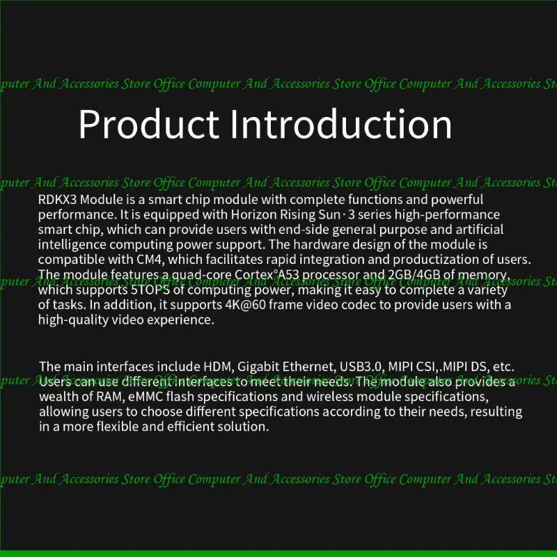 U55C RDK Board Development Board Quad Cortexa53 64bit Aisolution 5TOPS