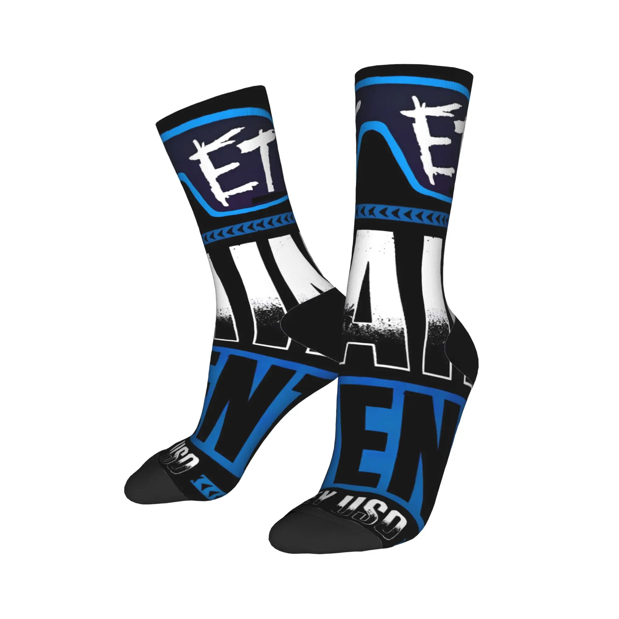 جي YEET USO المصارعة الجوارب الشتاء جوارب موضة الرجال جوارب ناعمة متوسطة مطبوعة سكيت مكافحة العرق الجوارب