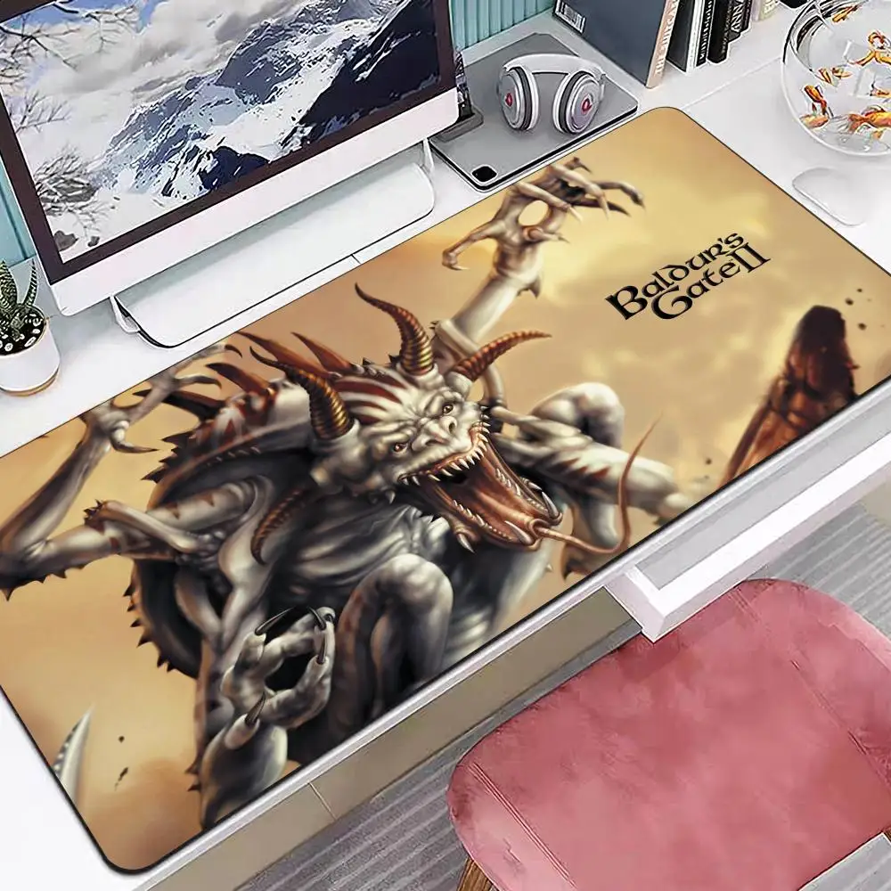

Game Baldurs Gate Mouse Pad Multiple Sizes Large Square Computer Office Game Table Mats Rubber Anti-slip Mousepads