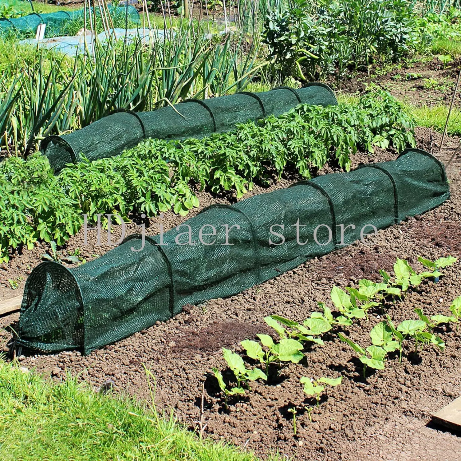 

2-in-1 Portable Greenhouse Sun Shade Net - 3M Long Quick-Release, Garden Tunnel Sun Shade Cover