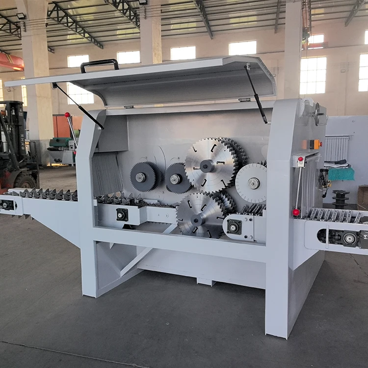 

Wood Panel Sawing Multi-Blade Cutting Machine - Round Wood Multi Blade Rip Saw for Woodworking