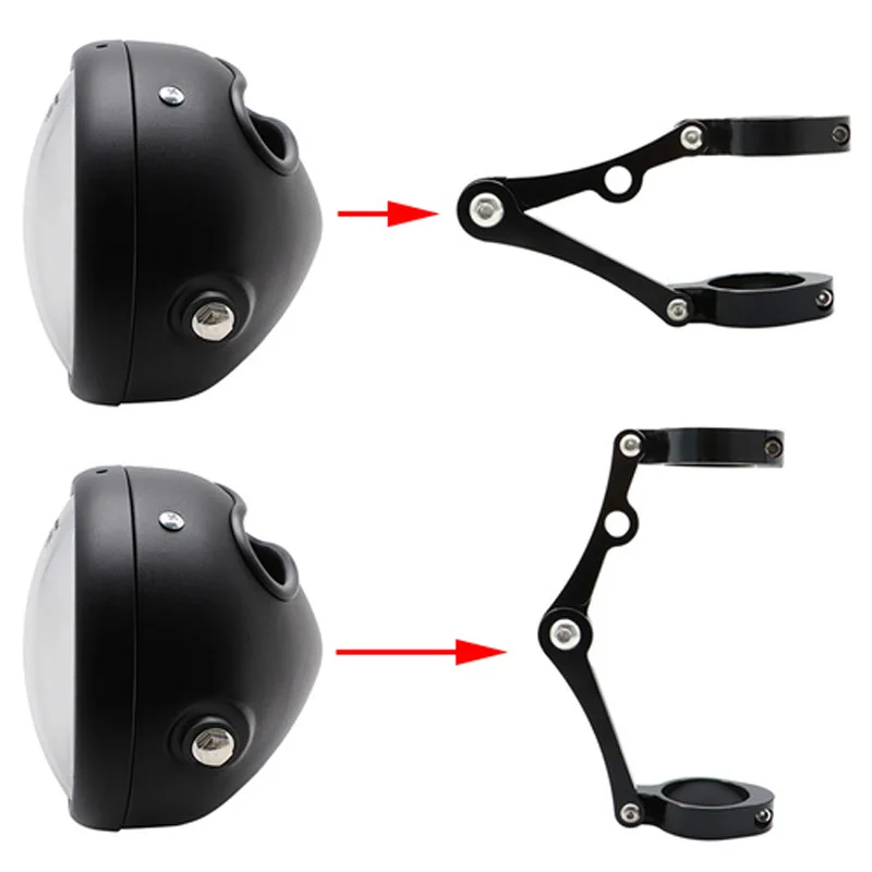 Motorcycle Headlight Bracket Mount Clamp 39-41mm for Harley Honda Kawasaki Suzuki Yamaha Head Light Bracket Motor Accessories 6