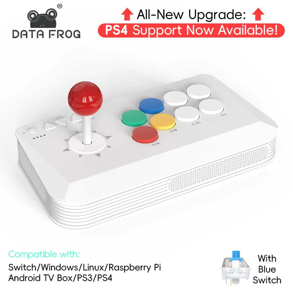 Data Frog Game Arcade Keyboard Wireless Controller for Street