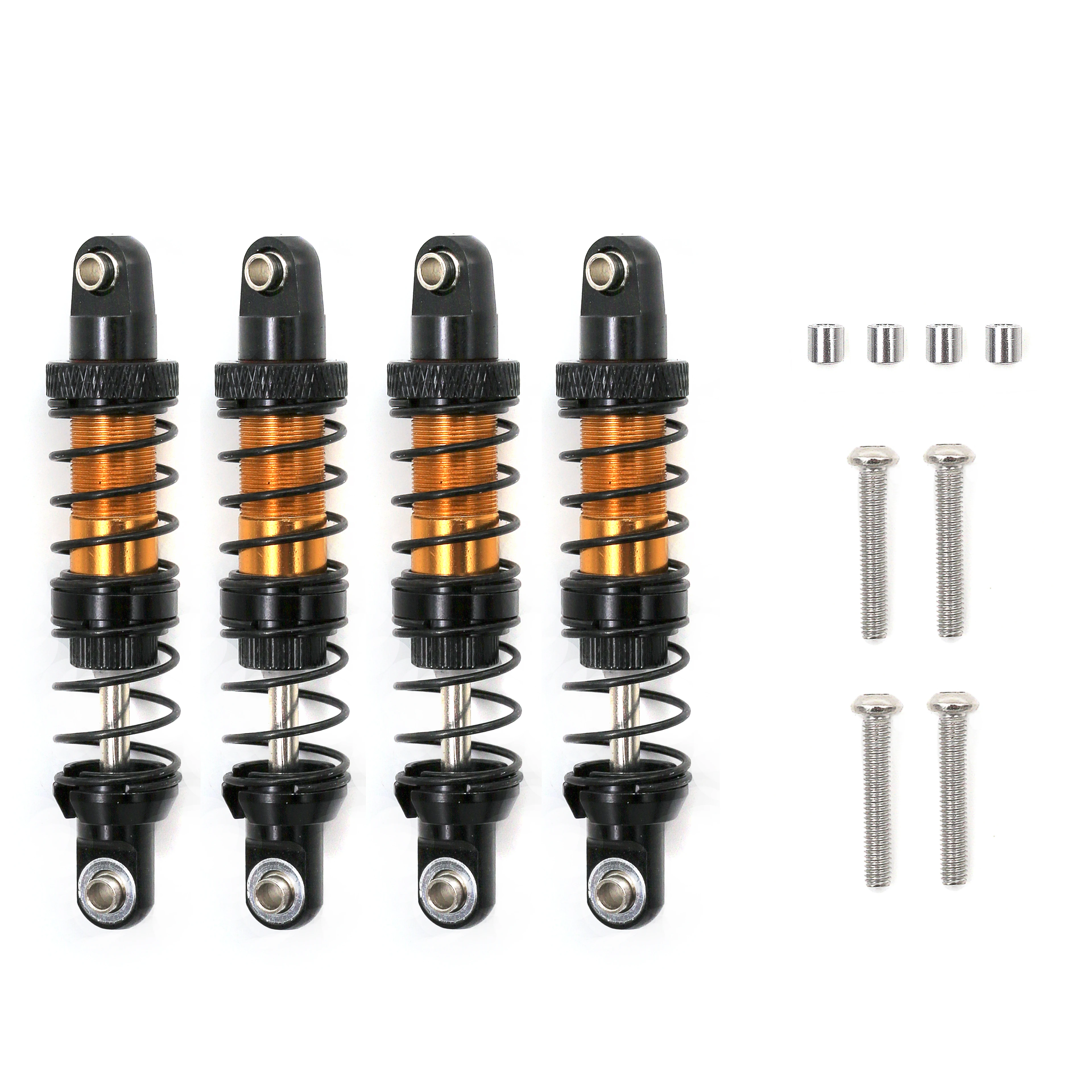 

4pcs Adjustable 90mm Metal Shock Absorber Damper Toughbuilt For 1/10 CC01 Remote Control Crawler Off-Road Car Replacement Parts