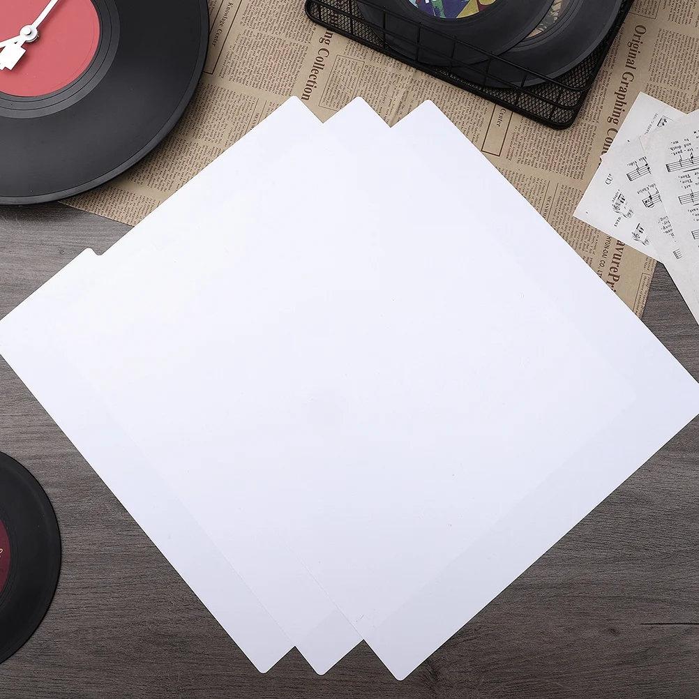 

6pcs Vinyl Record Blank Writable Plastic Divider Cards For Records Albums Storage Diy Reusable File Cabinet Dividers Vinyl