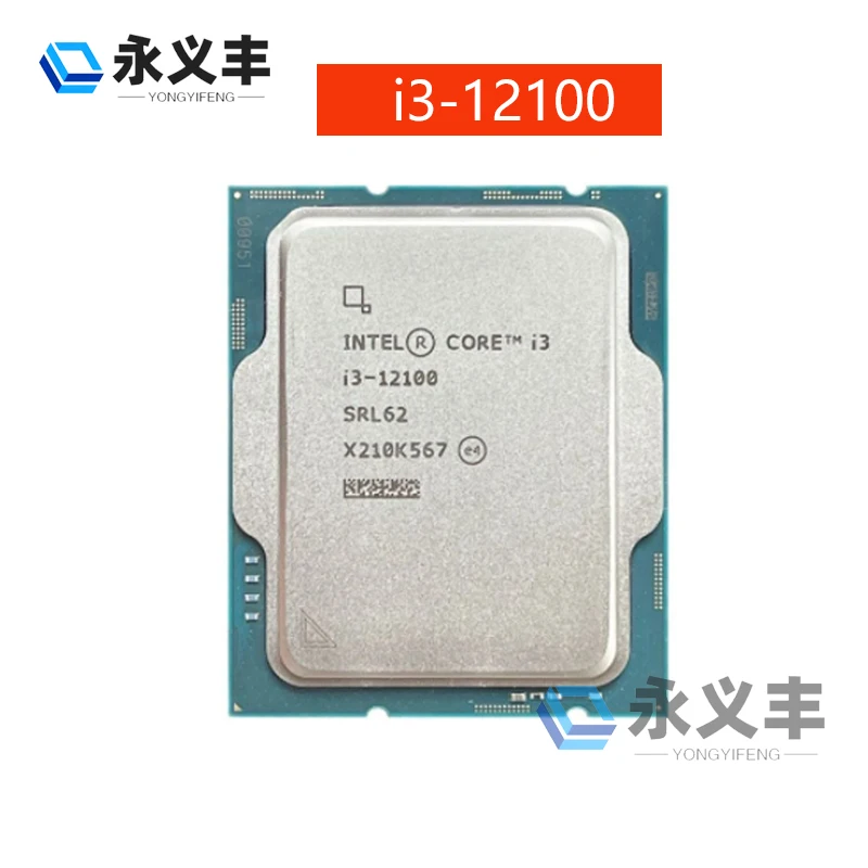 Intel Core i3 12100  i312100   12100    CPU Processor New  i3-12100  3.3GHz 4 Core 8 Threads 65W LGA 1700 Original genuine