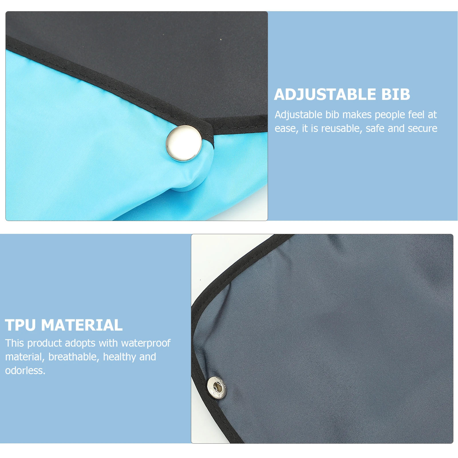 

2 Pcs Waterproof Bib Clothing Protector Bibs Adult Drool for Men Apron Eating Adults