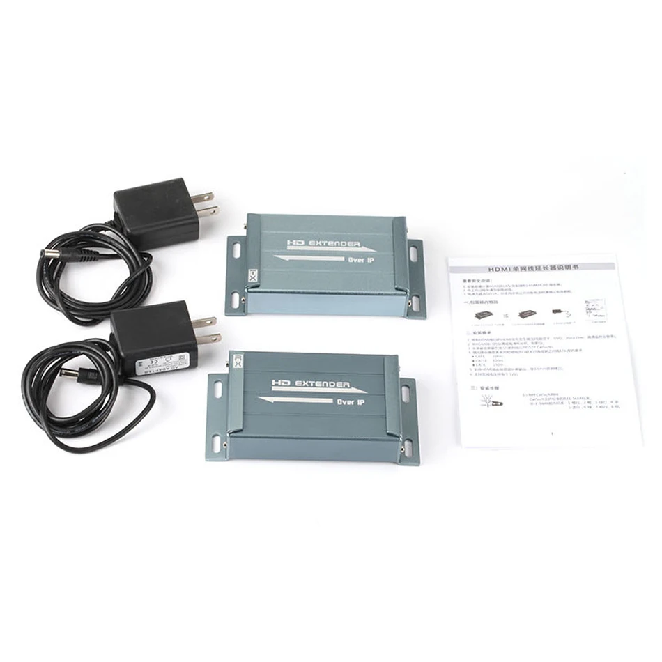 CHV891 120m 390ft IP HDMI Extender TX RX Analog 3.5mm Stereo Audio IR LAN Network Router HD 1080P Video Splitter Extension