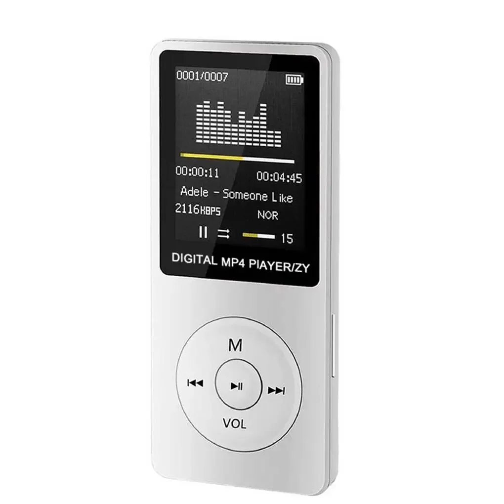 Audio Player Movie Watching Battery-operated MP4 Card Reader Energy Saving Electronic Device Music Players Black