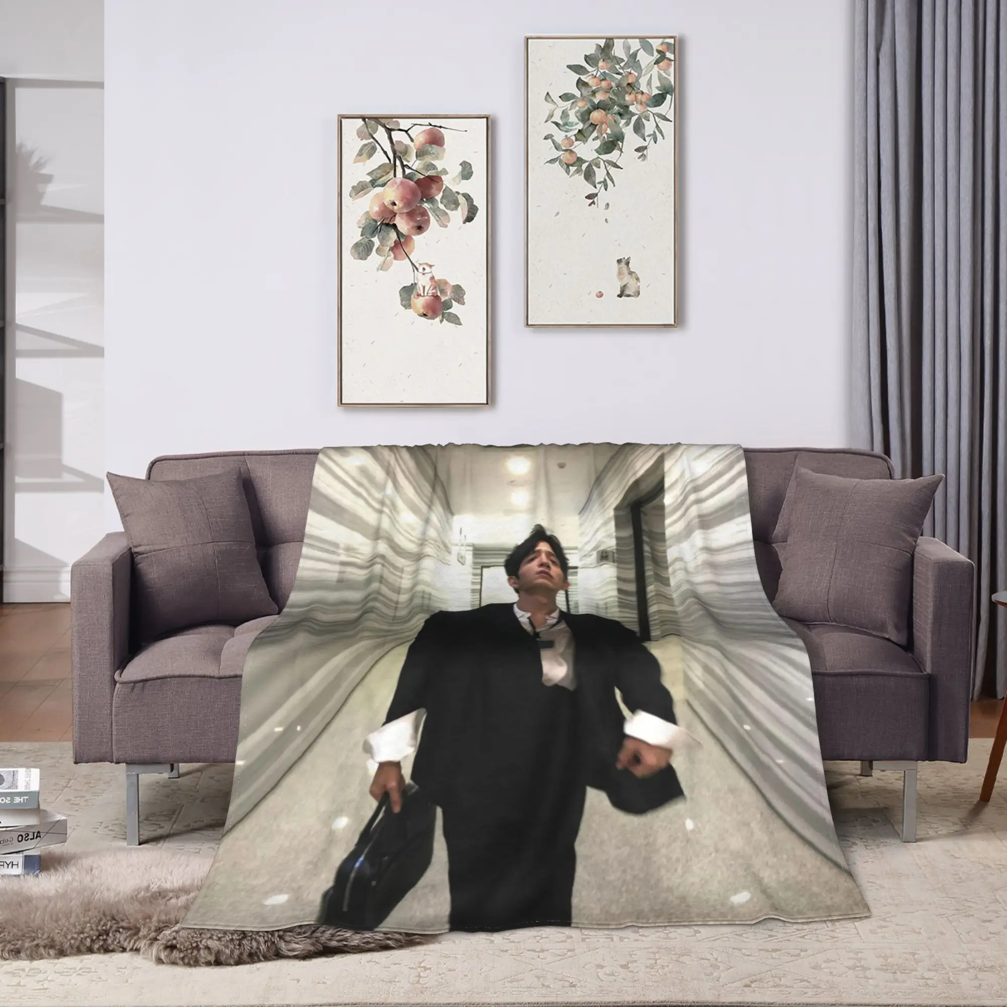 The Early Spring Luke Flannel Blanket Winter  Super Warm Bedding Throws for Kids Bedroom Novelty Bedspread Sofa Bed Cover