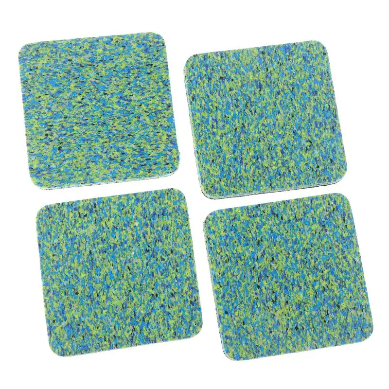4PCS Sound Insulation Shock Absorbing Mat, Floor Protection For Treadmill Washer Treadmill Mat Pads Exercise Equipment view 2
