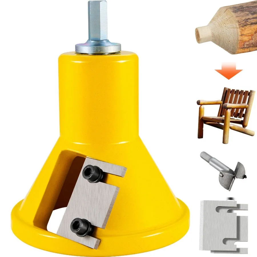 

Tenon Cutter 1.5 38 mm Diameter with Dual Straight Blades Button Screws Home Master Kit Premium Aluminum Steel Log Furniture C