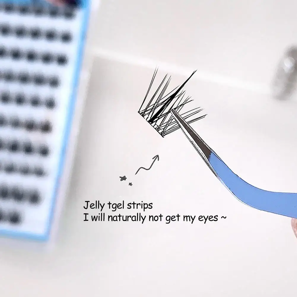 Nicht klebende falsche Wimpern, sonnenblumenförmig, zum Entfernen von wiederverwendbaren segmentierten Wimpern, Anime-Augen, Gesichts-Augen-Schönheits-Make-up-Werkzeug. Neu