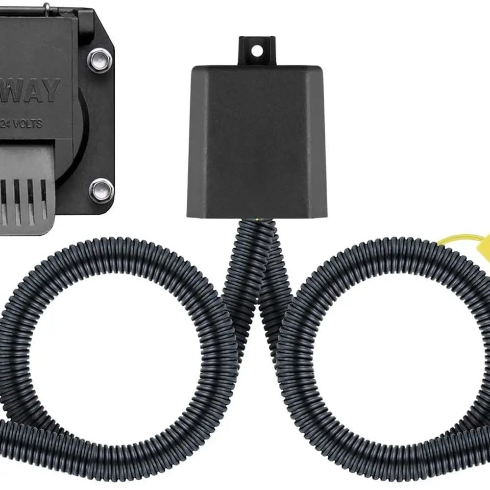 

CURT 56466 Автомобильный боковой жгут проводов для автофургона с 7-контактным лезвием, подходит для выбора Hyundai Palisade, Santa Cruz, Kia Telluride