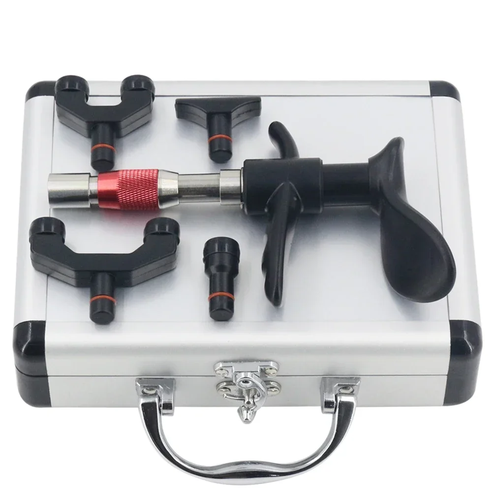 

Portable Massage Gun with 4 Chiropractic Adjustment Tools Correction Spine Massager Level 10 Body Relaxation Spine