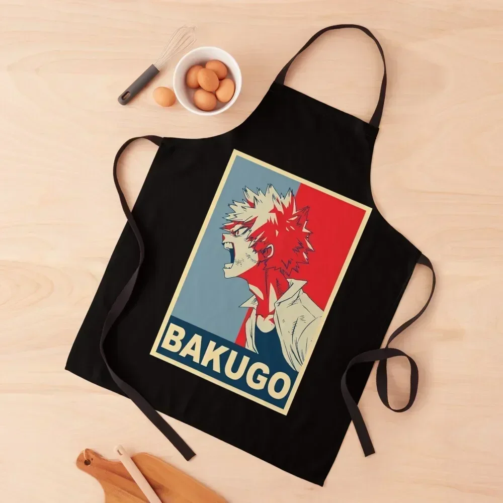 

Bakugo Katsuki Poster Apron Restaurant Kitchen Equipment kitchen utensil For Man Haircut Kitchen Accessories 2022 Apron