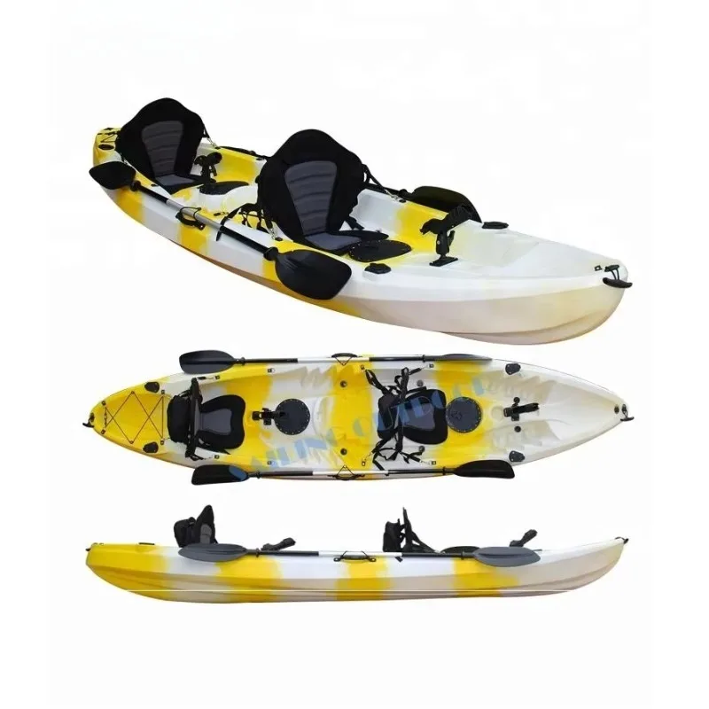 

Airo 3 Person Tandem Fishing Kayak/canoe, Sit on Top Kajak With Paddle Boat