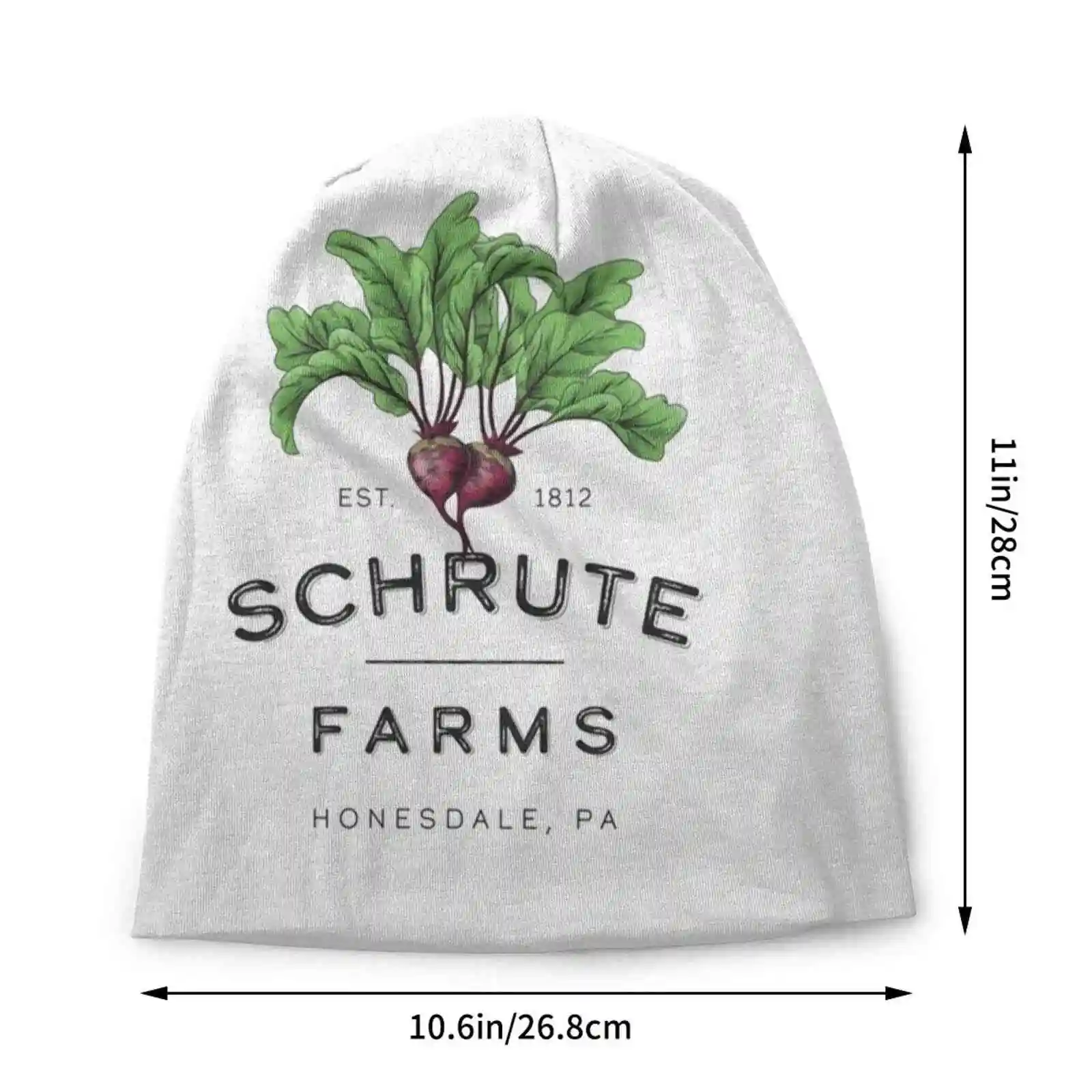 Schrute Farms Knit Beanie Hat Men Women Winter Diy Cap Schrute Farms Dwight Schrute Beets Honesdale The Office Rainn Michael