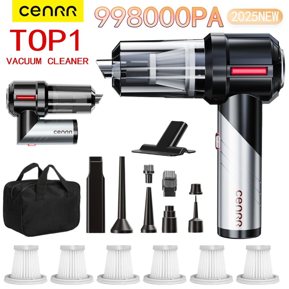CENRR 998000PA Car Vacuum Cleaner Cordless Powerful Mini Portable Vacuum Cleaner for Home Appliance Handheld Blower Car Cleaner
