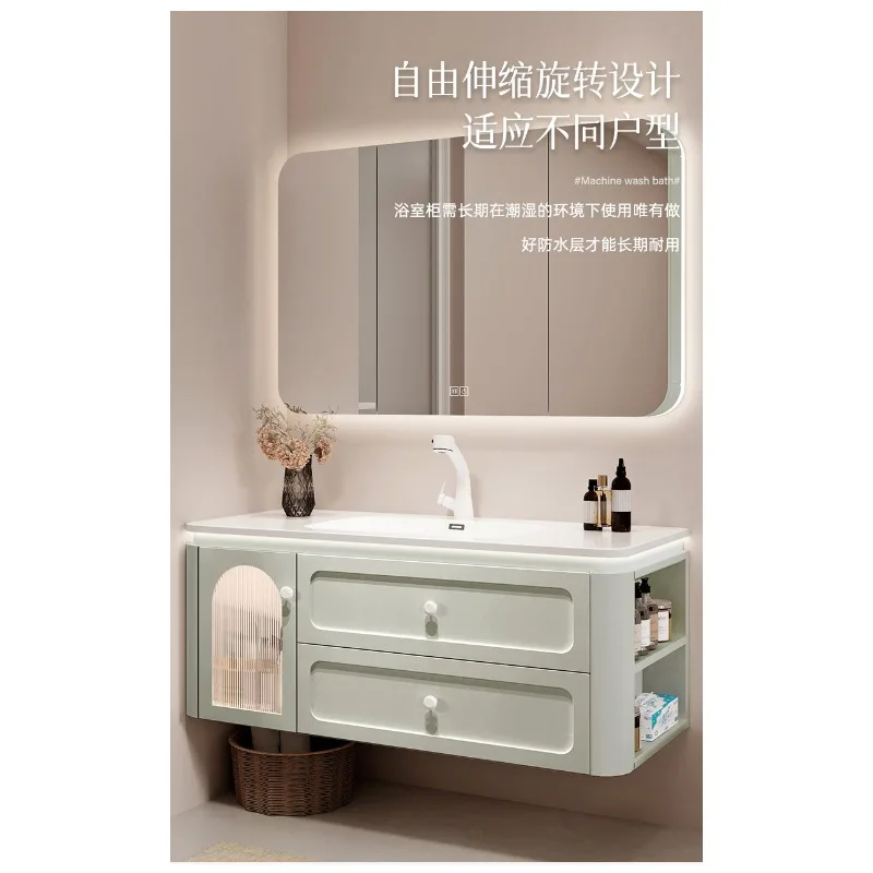 

Керамическая тумба для ванной с интегрированной раковиной, тумба-умывальник для ванной комнаты