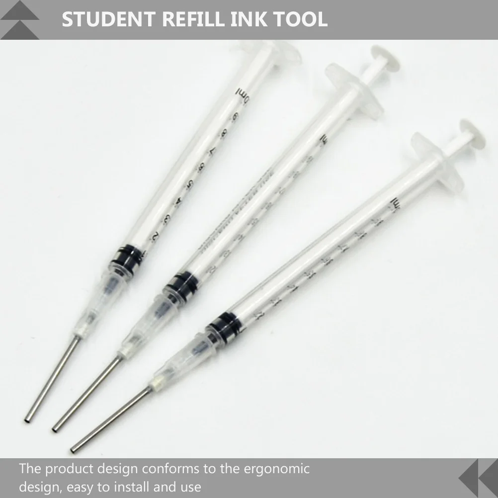 

Fountain Pen Syringe Filler Spring Converter Transparent Needle Tip Stainless Steel Plastic Ergonomic Design