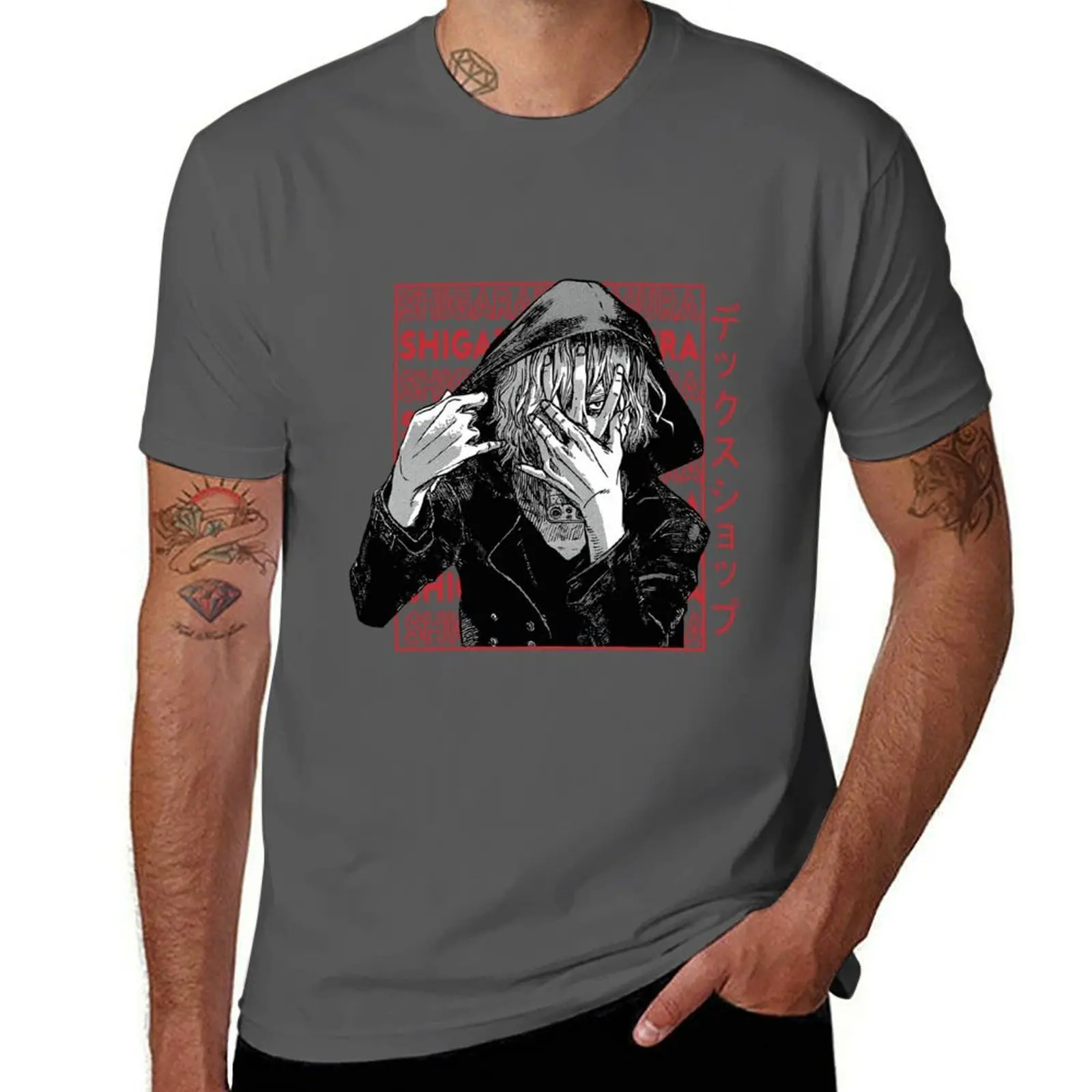

Shigaraki Tomura T-Shirt Large Size Basic Casual T-Shirt