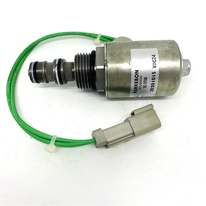 3E-3748 Solenoid Valve for Excavator Oil Pump Solenoid Valve 3E3748 24V