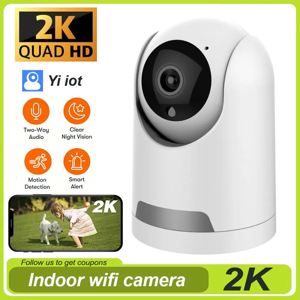 

2k WIFI IP Camera Indoor 6MP Wireless Home Security Camera Baby Monitor Auto Tracking Detection Two-way Audio Video Surveillance