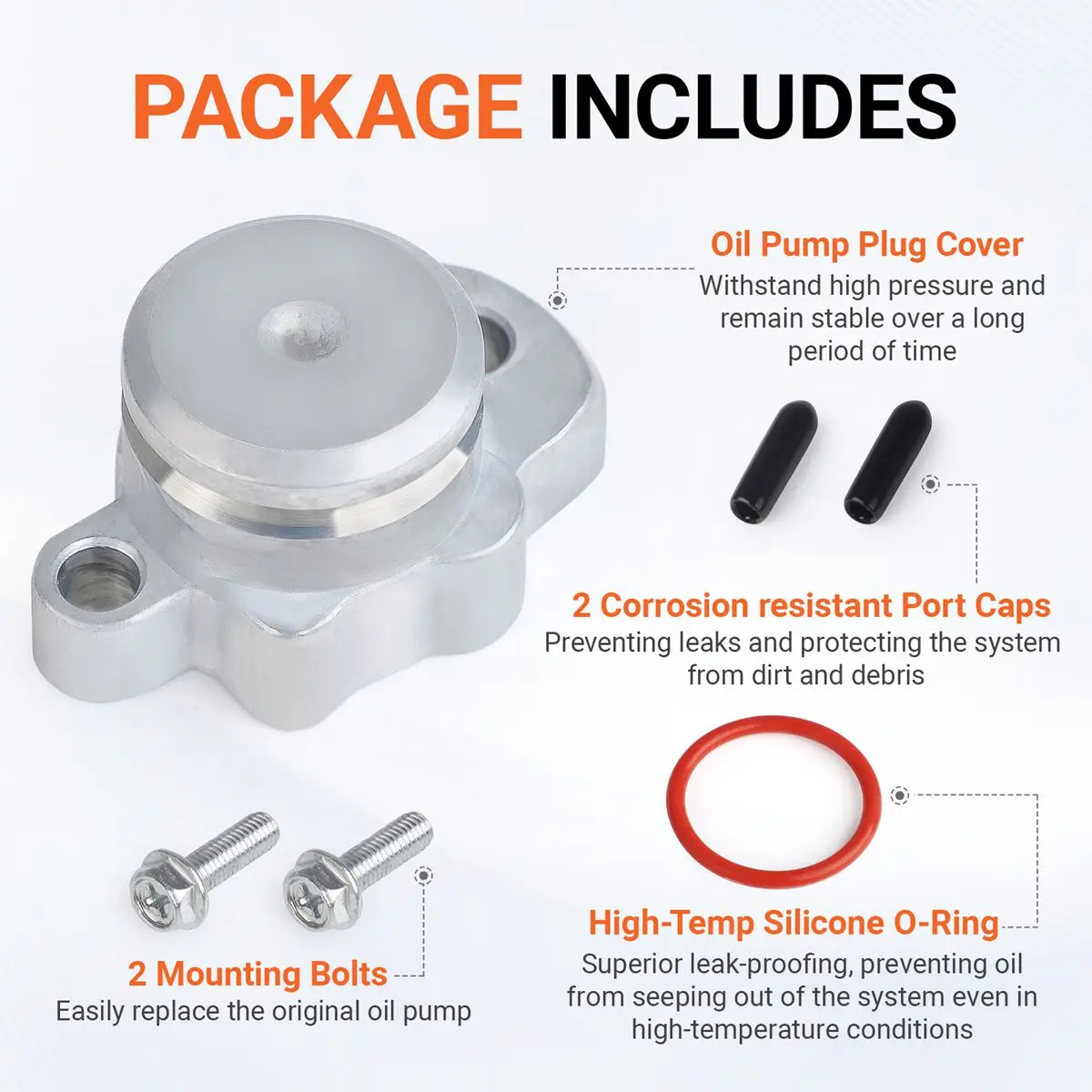 For Yamaha PW50 Models 1981-2024 Motorcycle Oil Pump Plug Cover Oil Injection Block Off Plug Oil Pump Plug Cover